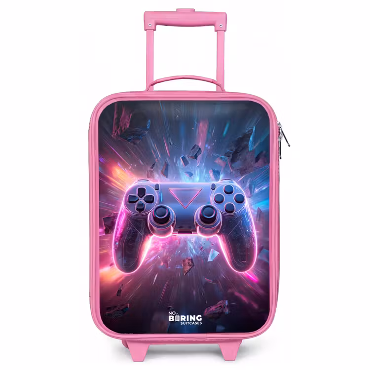 Children's suitcase - Pink - Game - Controller - Neon — 1