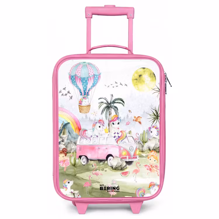 Children's suitcase - Pink - Unicorn safari — 1