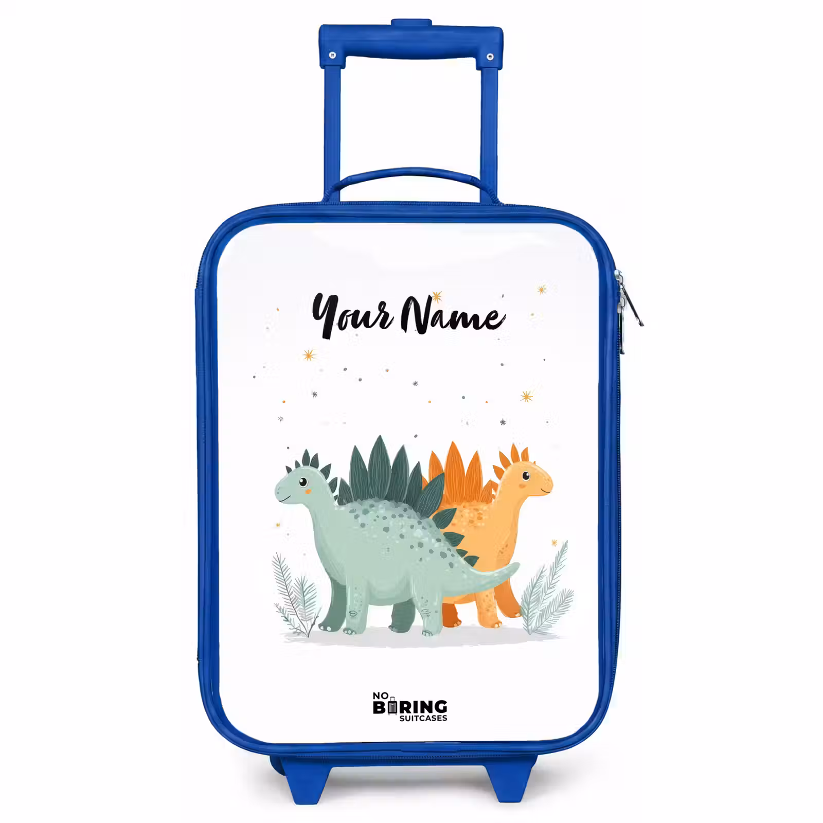 Children's suitcase - Blue - Dinos - Animals - Stars — 1