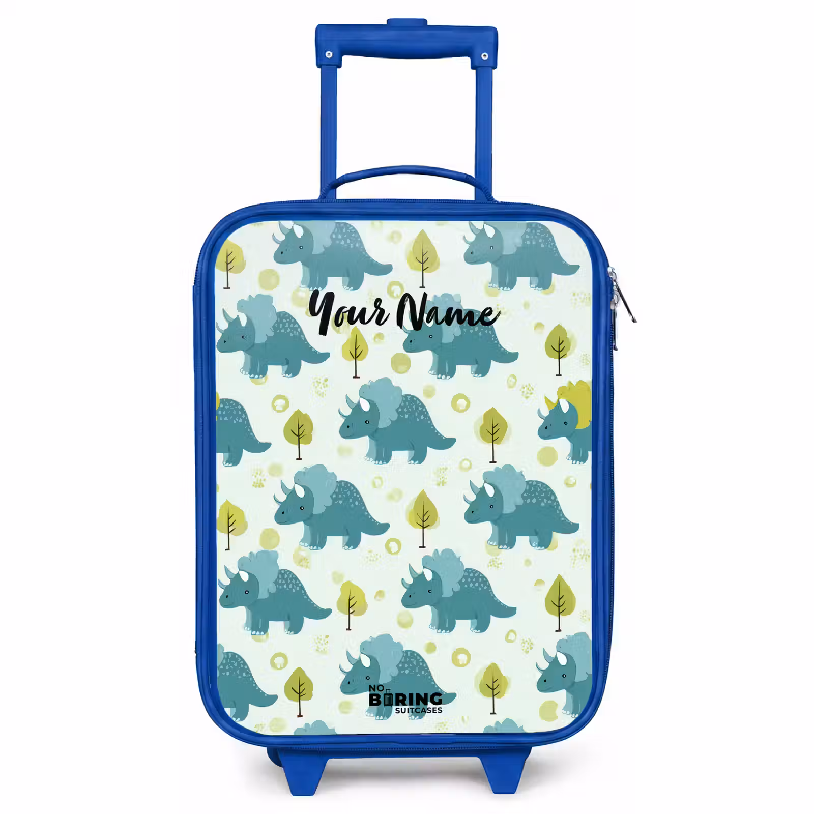 Children's suitcase - Blue - Dinos - Pattern - Nature — 1
