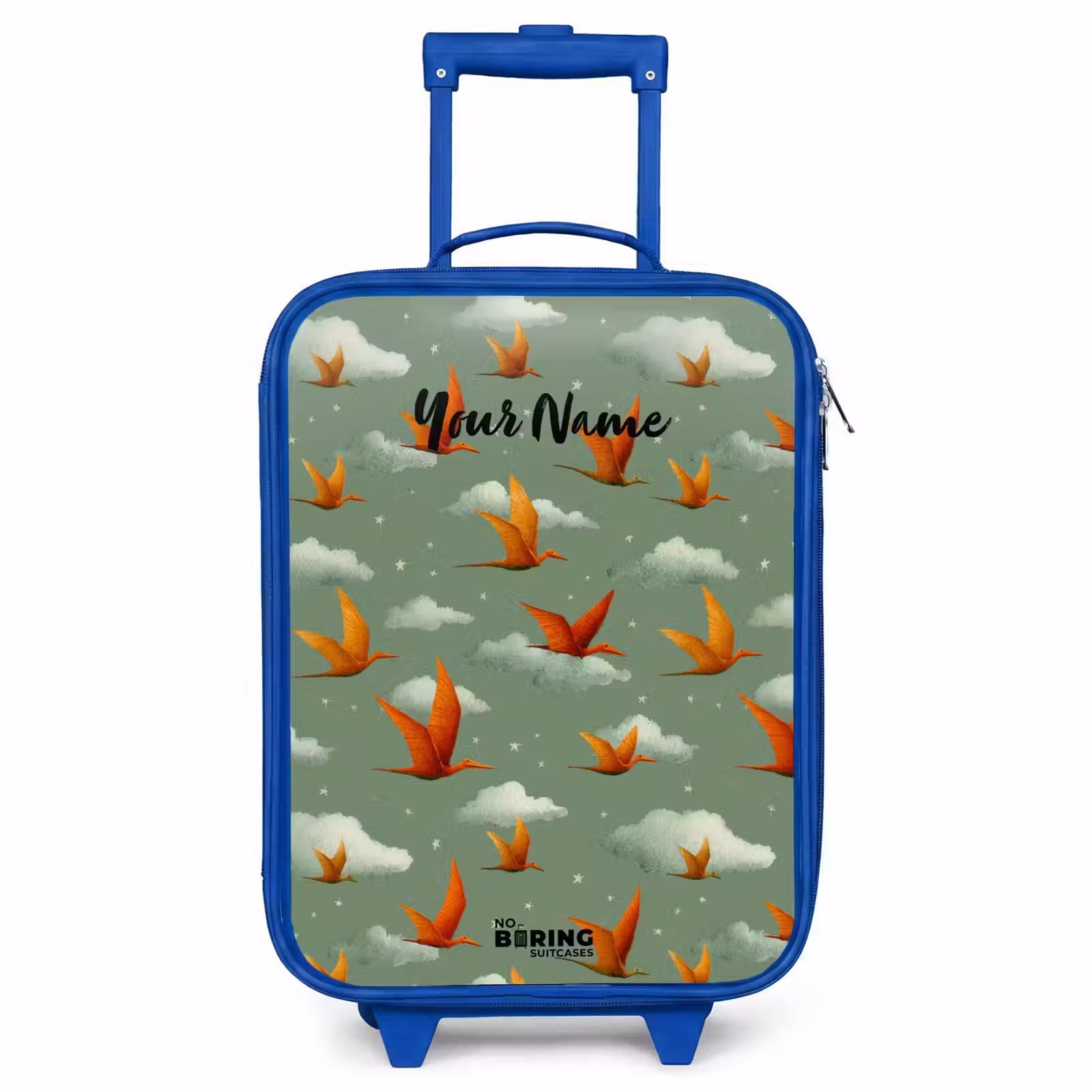 Children's suitcase - Blue - Pattern - Dino - Pterosaurs — 1
