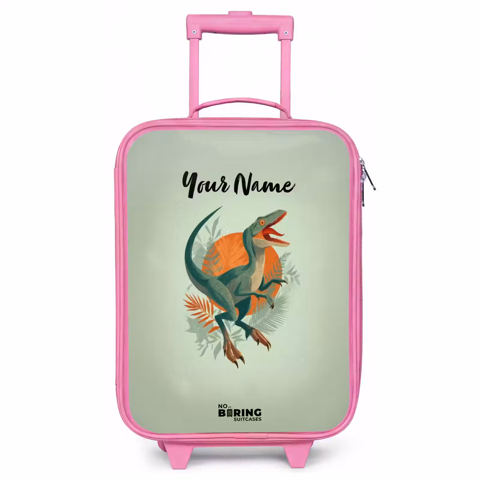 Children's suitcase - Pink - Animal - Dino - Nature — 1