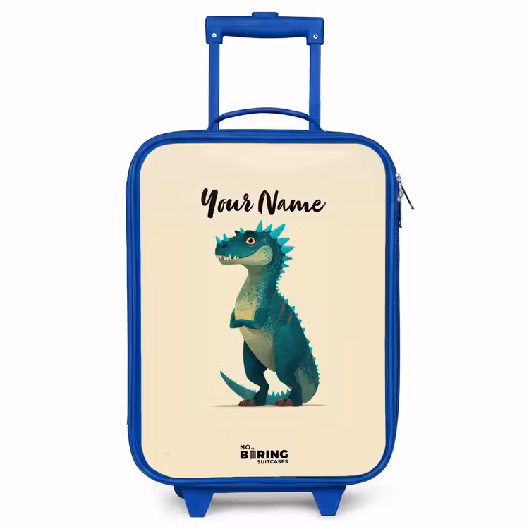 Children's suitcase - Blue - Dino - Animal - Blue - Green — 1