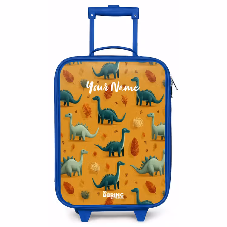 Children's suitcase - Blue - Dino - Animals - Pattern — 1