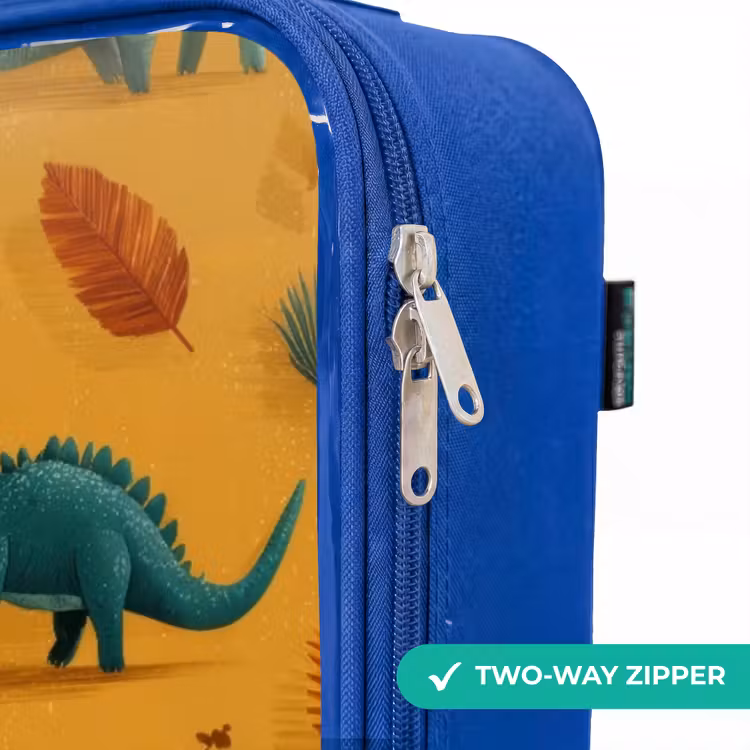 Children's suitcase - Blue - Dino - Animals - Pattern — 6