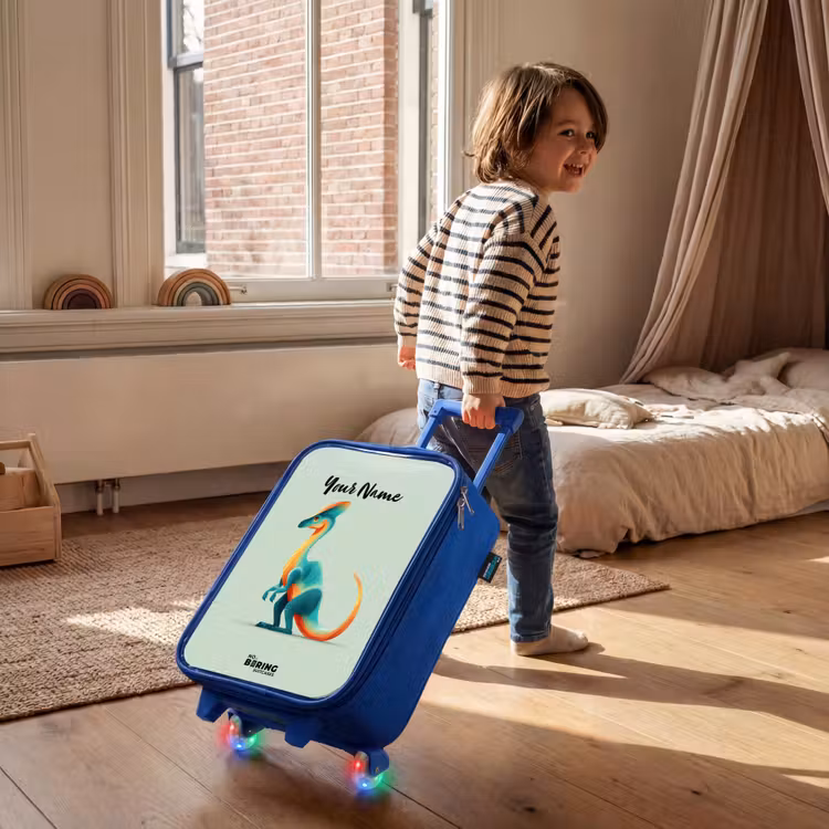 Children's suitcase - Blue - Dino - Blue - Animal — 2
