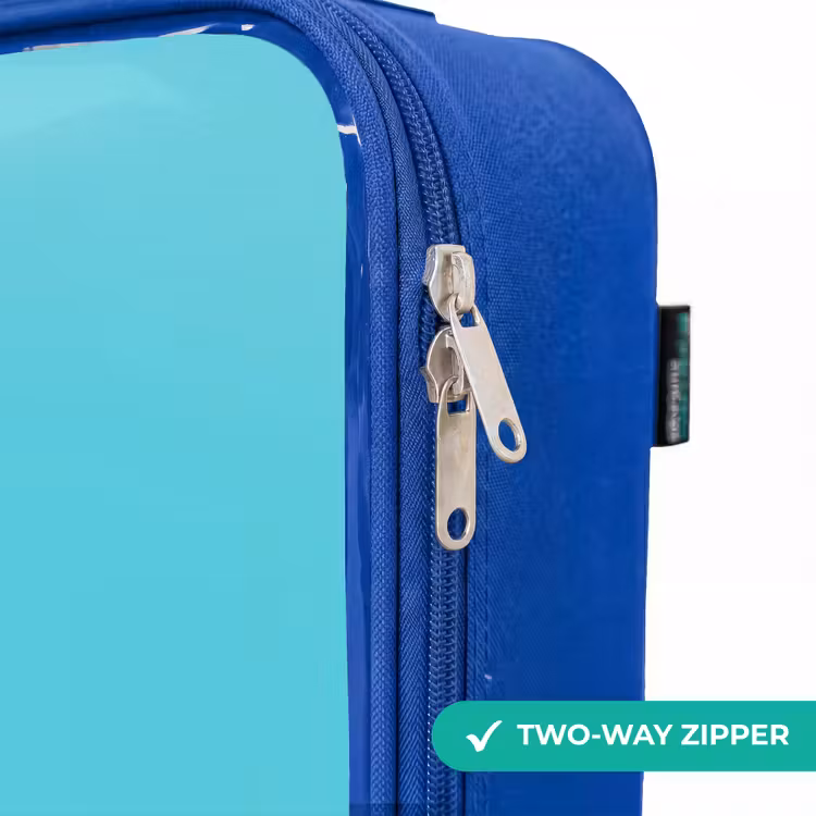 Children's suitcase - Blue - Dino - Sunglasses - Blue — 6