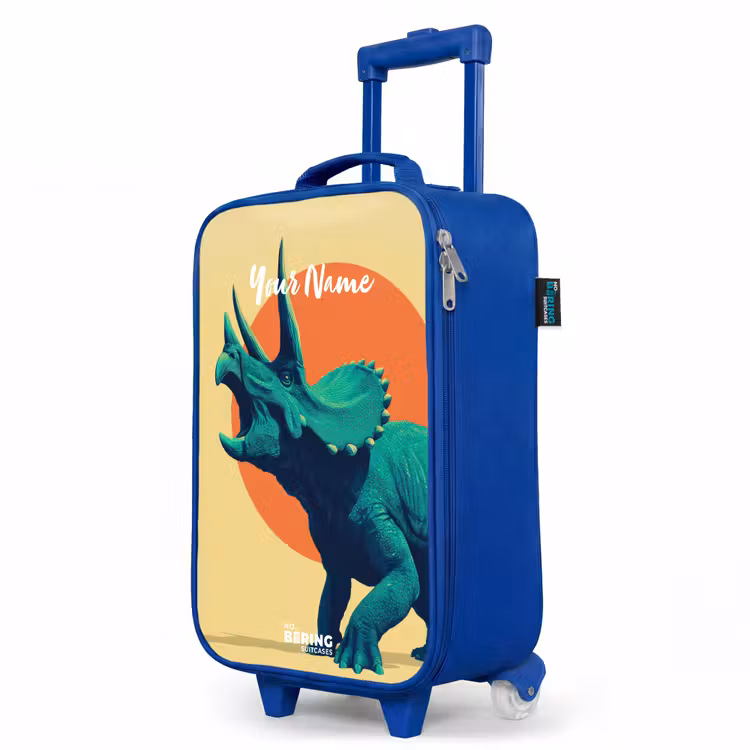 Children's suitcase - Blue - Dino - Triceratops - Animal — 5