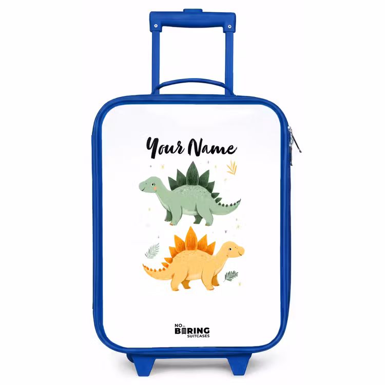 Children's suitcase - Blue - Dinos - Animals - Green - Orange — 1