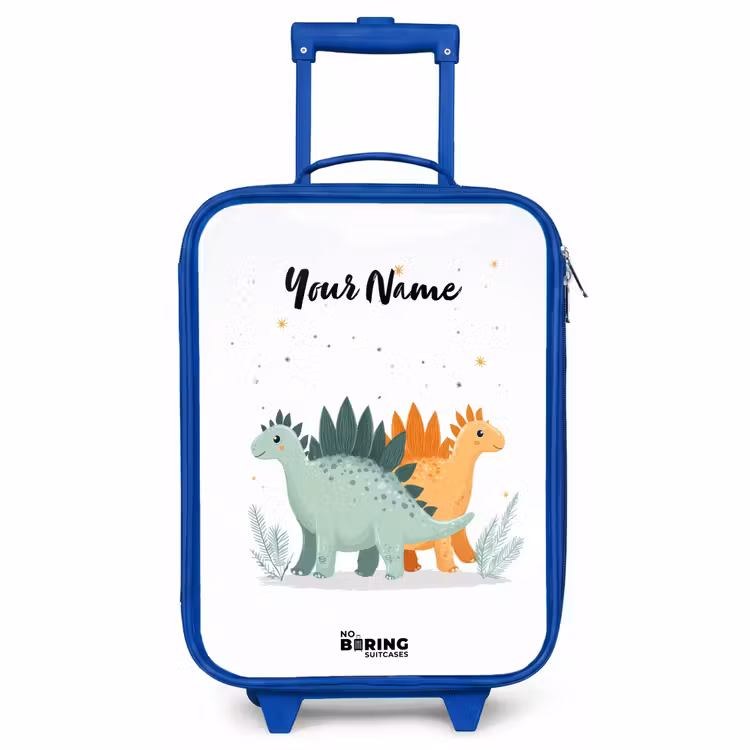 Children's suitcase - Blue - Dinos - Animals - Stars — 1