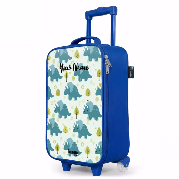 Children's suitcase - Blue - Dinos - Pattern - Nature — 5