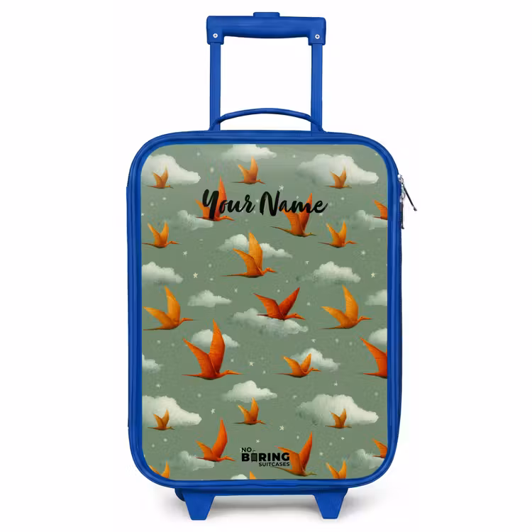 Children's suitcase - Blue - Pattern - Dino - Pterosaurs — 1