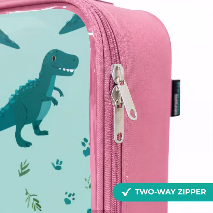 Children's suitcase - Pink - Dinos - Pattern - Green — 4