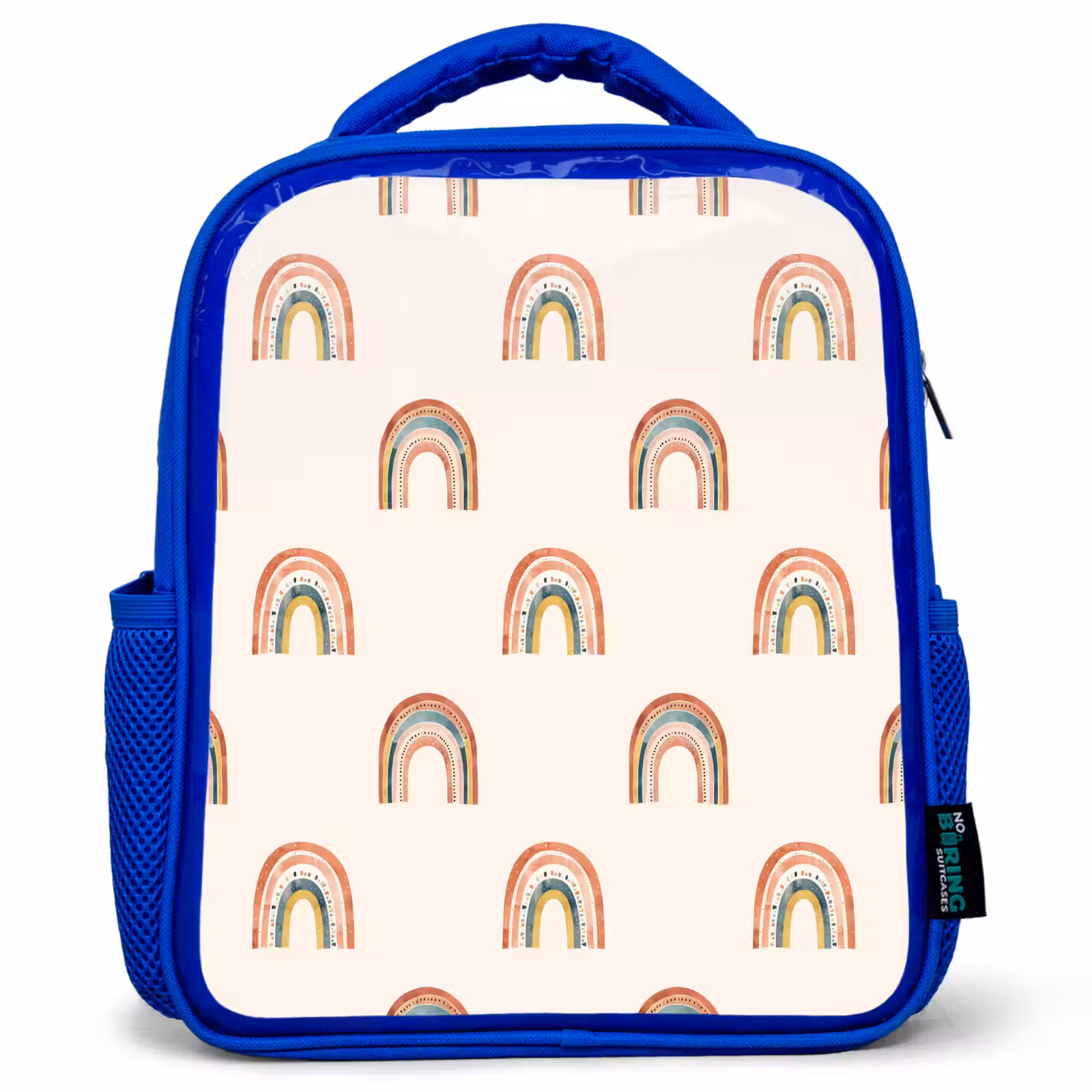 Kids backpack - Blue - Boho - Rainbow - Pattern — 1