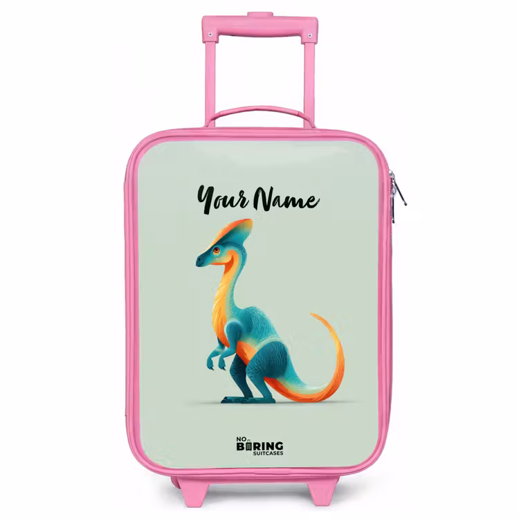 Children's suitcase - Pink - Dino - Blue - Animal — 1