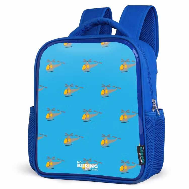 Kids backpack - Blue - Helicopter fuss — 3