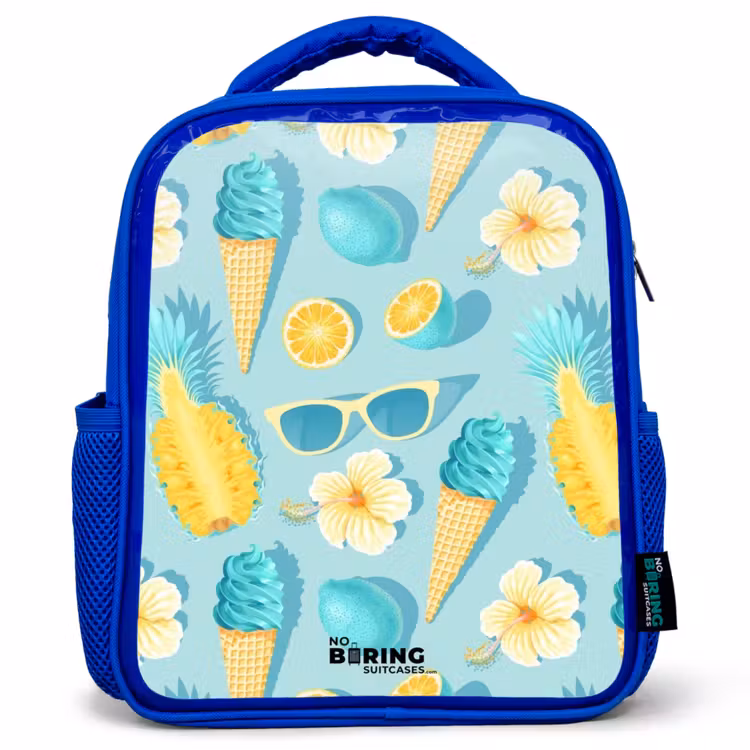 Kids backpack - Blue - Ibiza icecream — 1