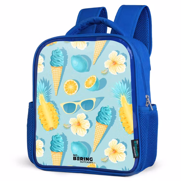 Kids backpack - Blue - Ibiza icecream — 3