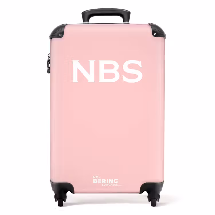 Suitcase - Light pink 755h white letters — 1