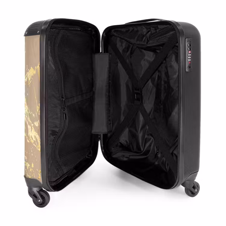 Suitcase - Golden marble accent — 2