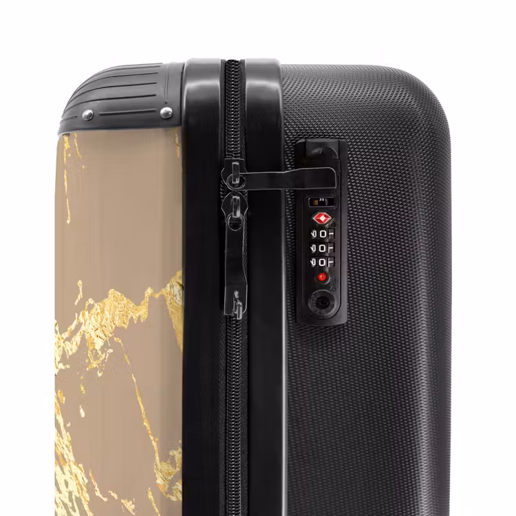 Suitcase - Golden marble accent — 3