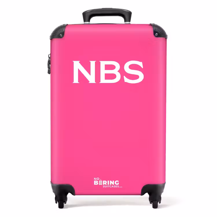 Suitcase - Pink 755h white letters — 1
