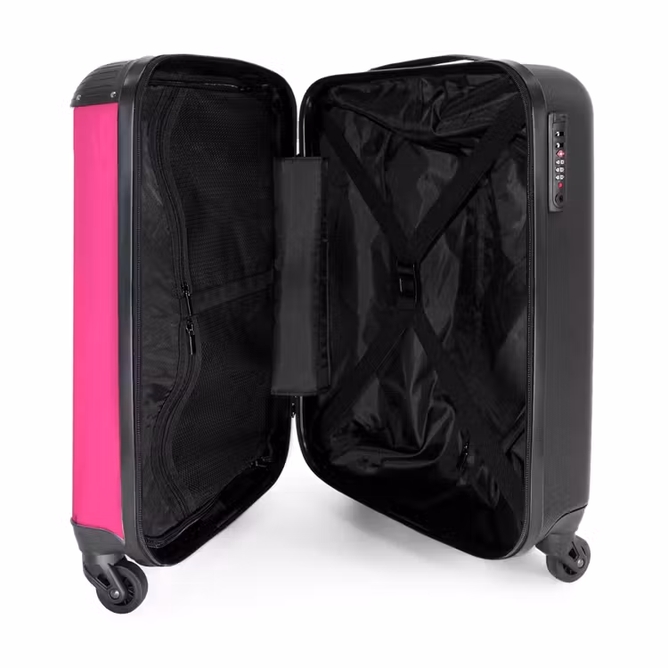 Suitcase - Pink 755h white letters — 2