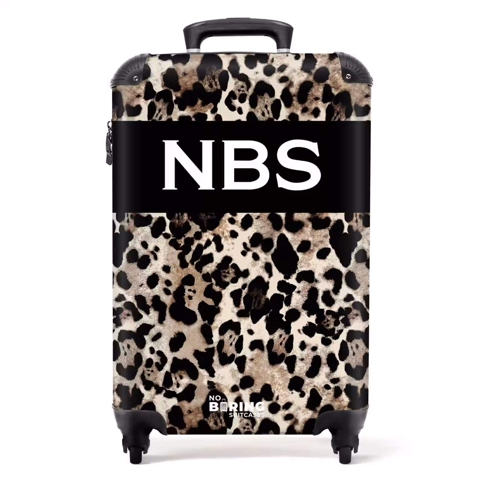 Suitcase - Leopard pattern 755h black — 1