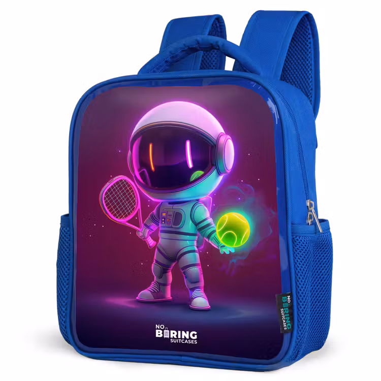 Kids backpack - Blue - Space tennis — 3