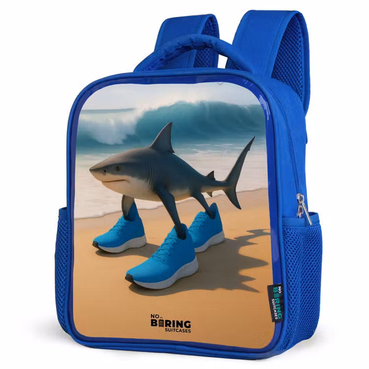 Kids backpack - Blue - Tralalero tralala — 3