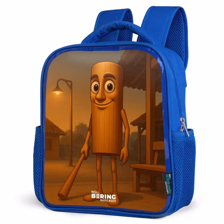 Kids backpack - Blue - Tung Tung Tung Sahur — 3