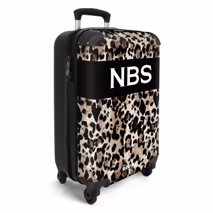 Suitcase - Leopard pattern 755h black — 4