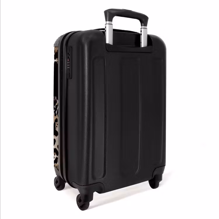 Suitcase - Leopard pattern 755h black — 5
