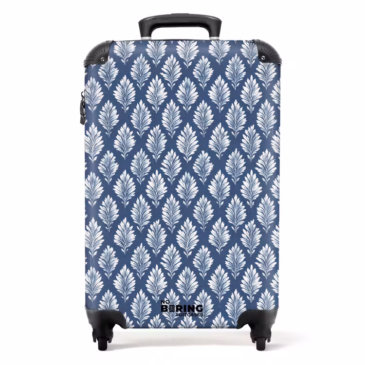 Suitcase - Baroque pattern blue — 1