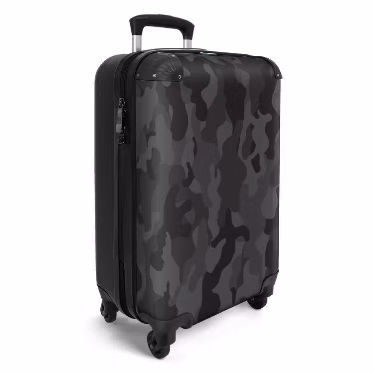 Suitcase - Green camouflage print — 4