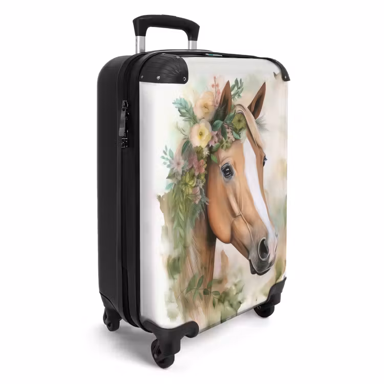 Suitcase - Suitcase - Horse - Flowers - Nature - Watercolor - Animals — 4