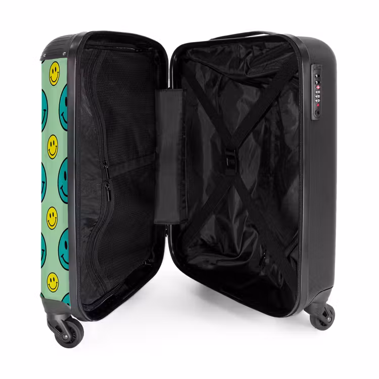 Suitcase - All smiles green — 3
