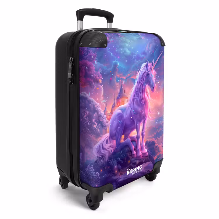 Suitcase - Purple Unicorn in Magical Environment — 4