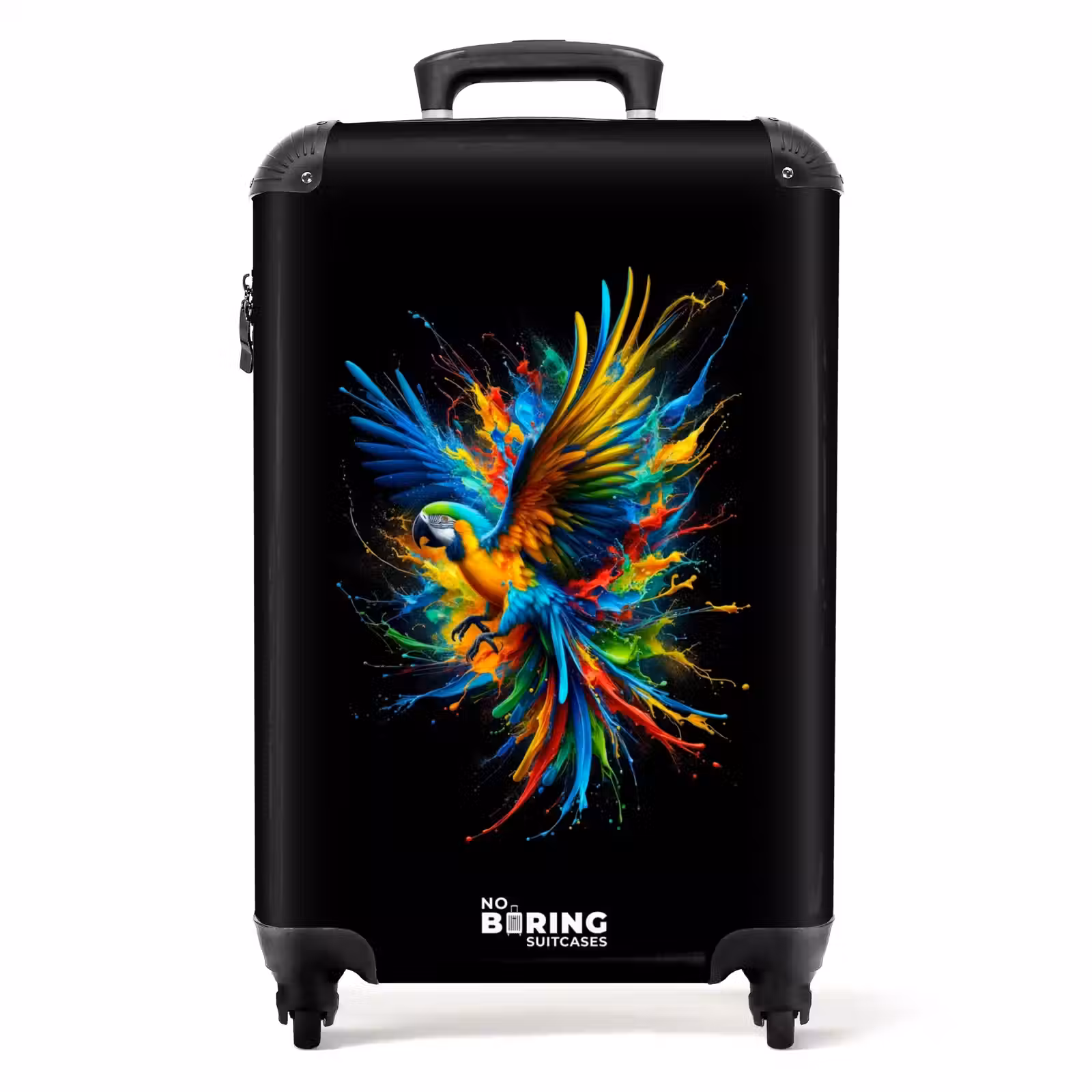 Suitcase - brushstroke parrot — 1