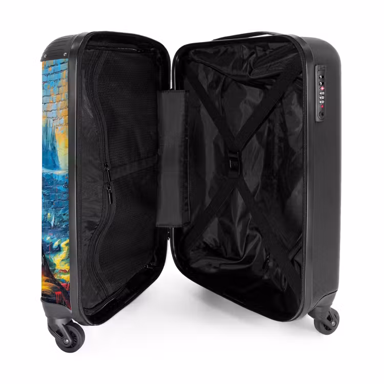 Suitcase - Colorful Mona Lisa in graffiti style — 3