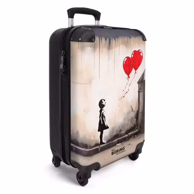 Suitcase - Girl with balloons — 4