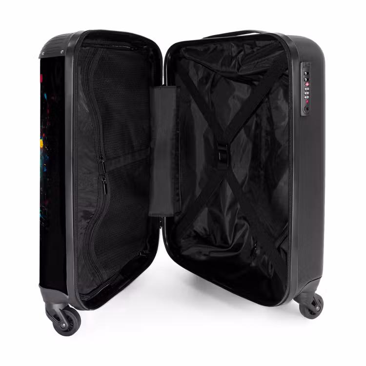 Suitcase - Orange basketball amid paint splatters — 3