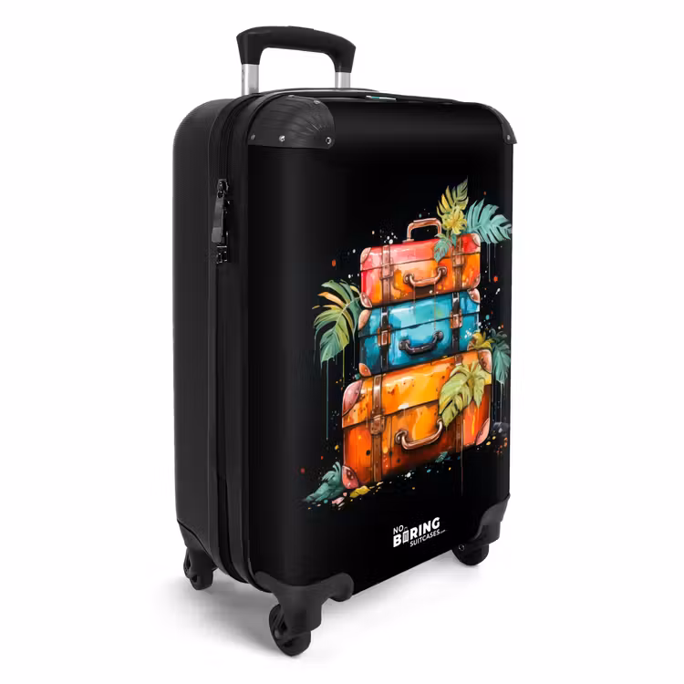 Suitcase - Stack of suitcases as street art — 4