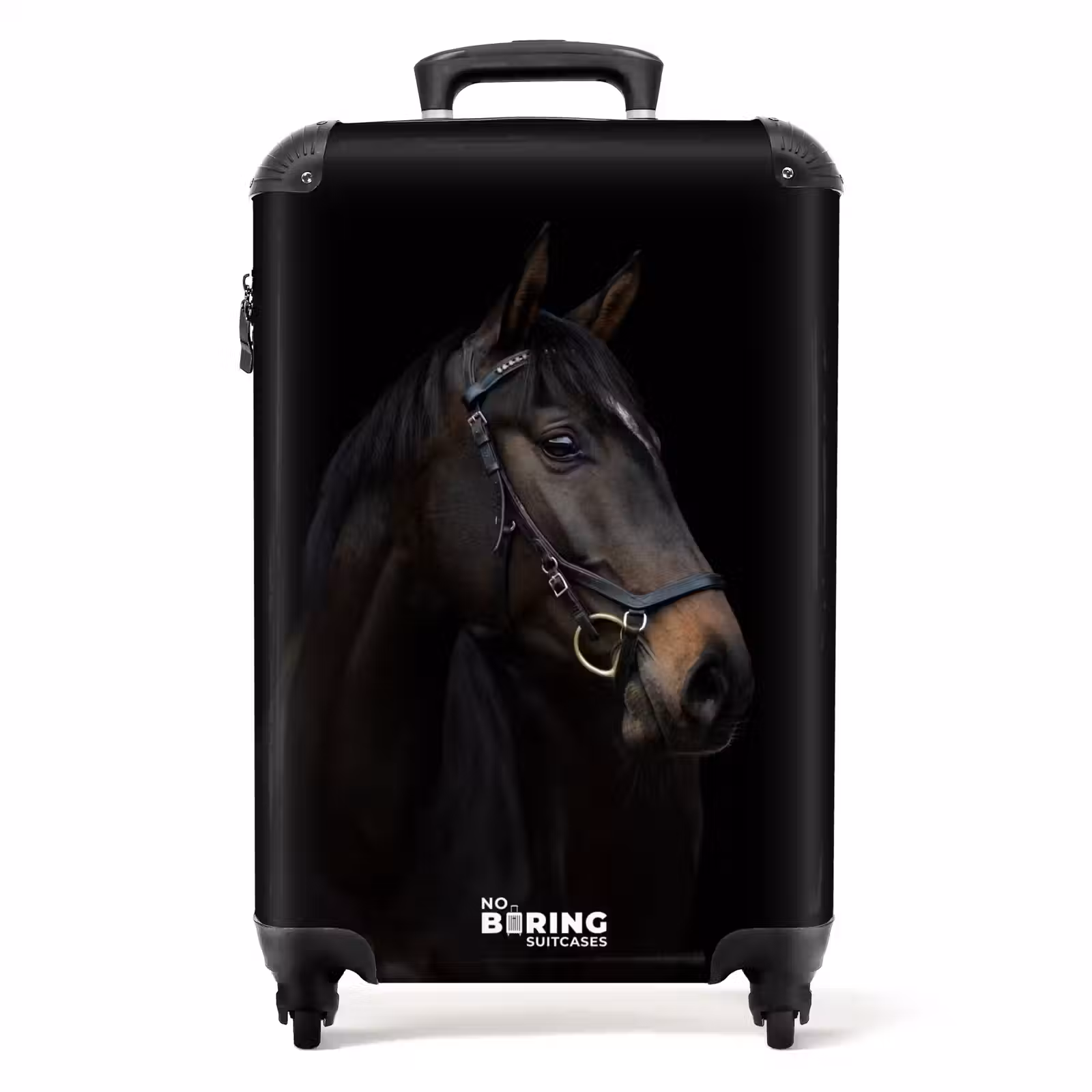 Suitcase - Elegant black horse — 1