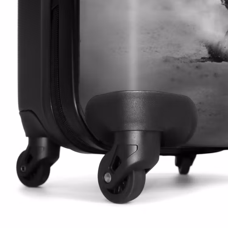 Suitcase - Black horse at a gallop — 6
