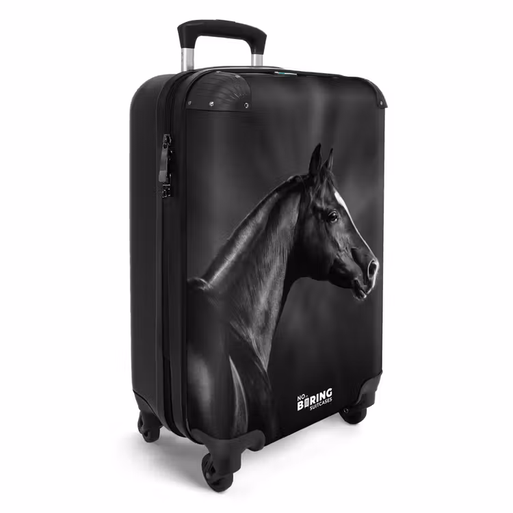 Suitcase - black-stallion-in-profile-horsepower-joost — 4