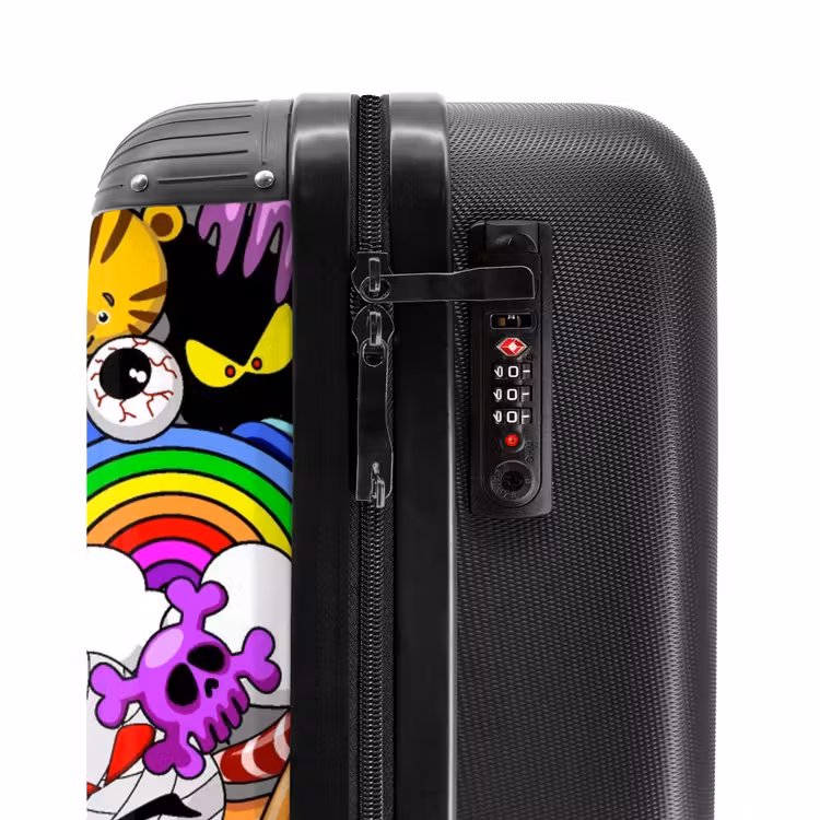 Suitcase - Colorful Monster Mix — 5