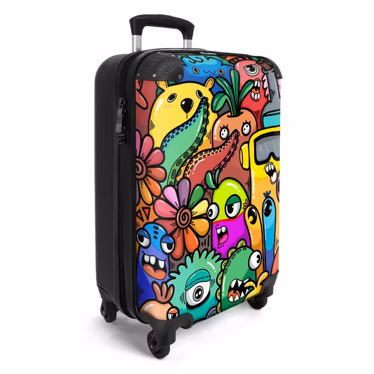 Suitcase - Colorful Monster Parade — 4