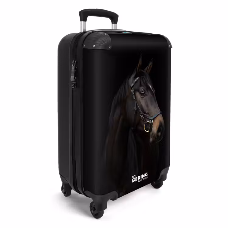 Suitcase - Elegant black horse — 4