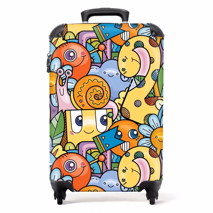 Suitcase - Monster with Dots — 1